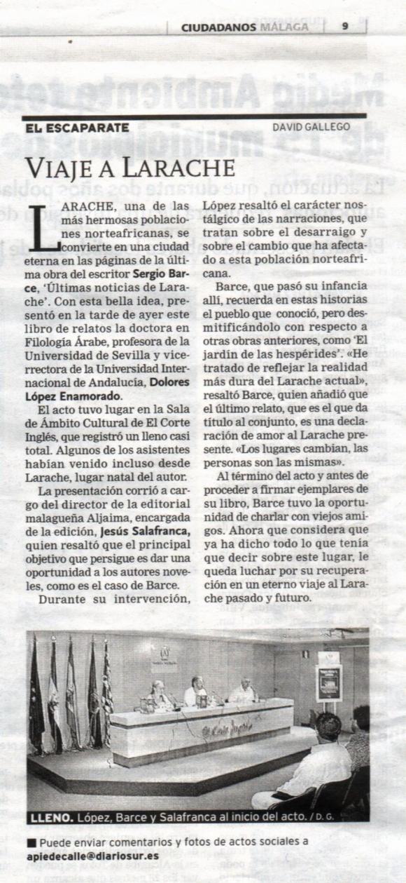 DIARIO SUR de Málaga "Últimas noticias de Larache"