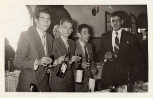 EL HERMANO DE CASTAÑO,,JOAQUIN GARCIA,,OCHOA Y RAFAEL DE CARDENAS, EN LA BODA DE SU HERMANA