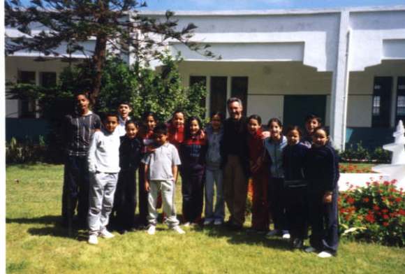 Con alumnos del Luis Vives