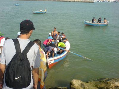 Cogiendo la barca