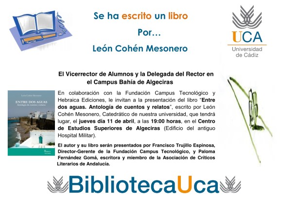 Invitación Se ha escrito un libro por León Cohén Mesonero