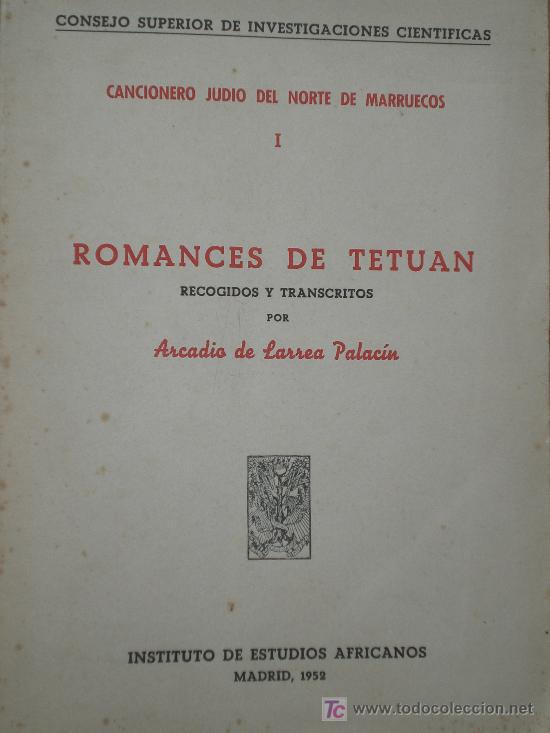 Romances de Tetuán de Larrea Palacín