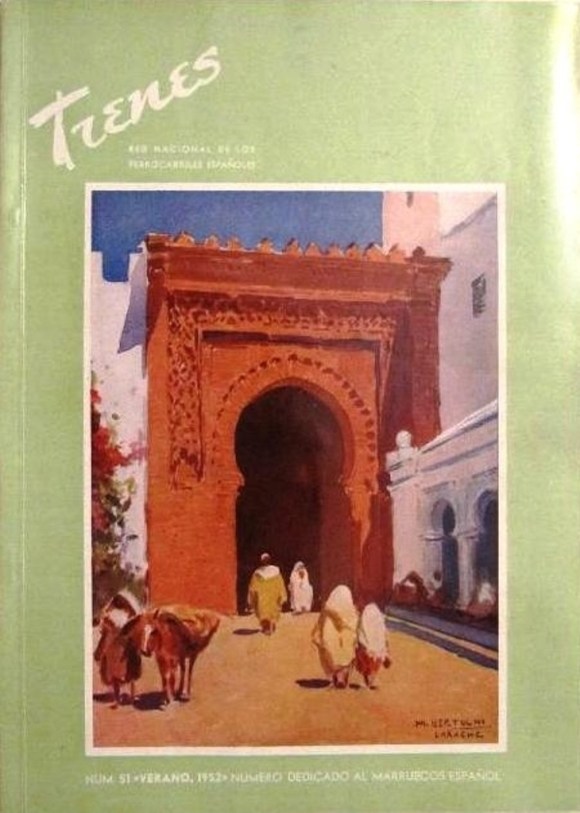 De nuevo Larache, por Mariano Bertuchi, portada de la revista