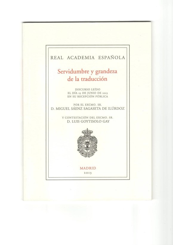 Portada discurso MIGUEL SAENZ