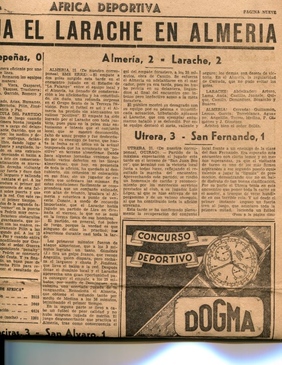 AFRICA DEPORTIVA 22-03-54