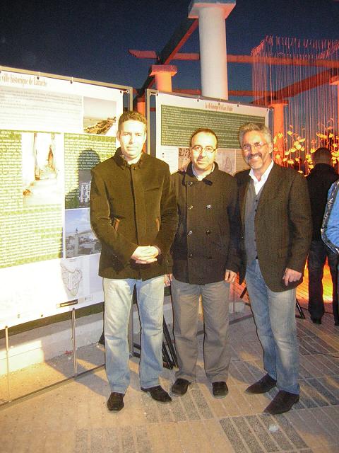 Hakim el Harrak, Mohamed Chrif Tribak & Sergio Barce, en Larache