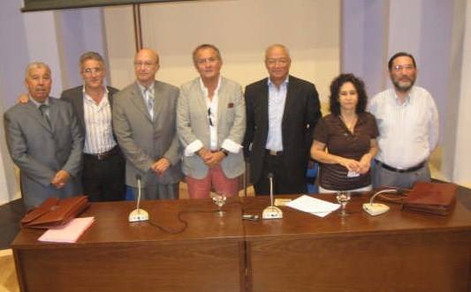 En Algeciras: Mohamed Akalay, Sergio barce, Ahmed Oubali, León Cohehn, Mohamed Sibari, Paloma Fernández Gomá