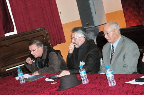 Larache - Colegio Luis Vives: Abdelouahid Bennani, Sergio Barce y Mohamed Sibari