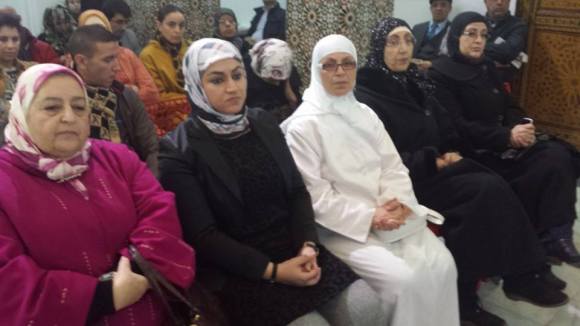 HOR AMINA, MARIA SIBARI JUNTO A SU MADRE, MARYAM ZOUBAIR Y YOUSRA EL MESBAHI