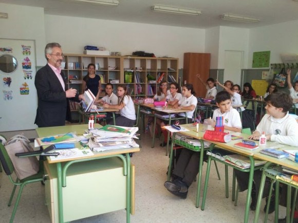 En una de las clases del Colegio Alborán