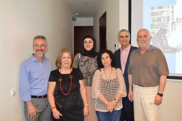 Sergio Barce, Encarna León, María Sibari, Paloma Fernández, José Sarria y Juan José Pone (Foto: Larisa Sarria)