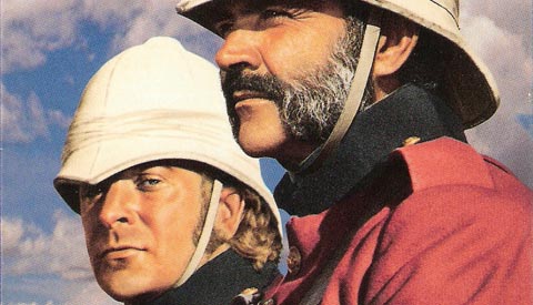 Michael Caine y Sean Connery en El hombre que pudo reinar