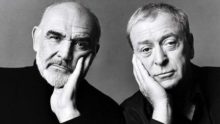 SEAN CONNERY Y MICHAEL CAINE años después