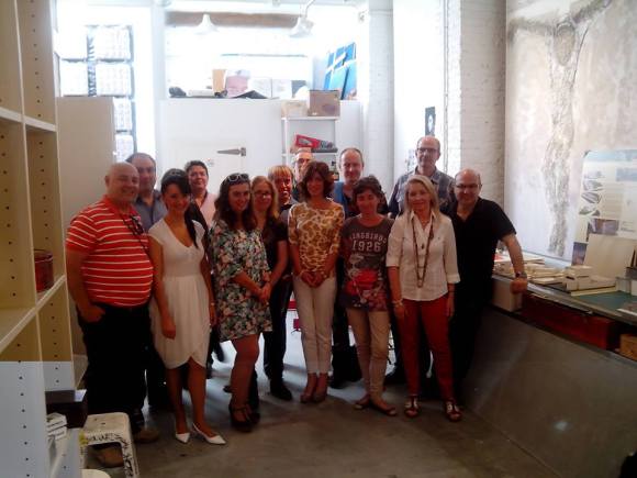 Rafa Sastre con algunos otros miembros de la Generación BiblioCafé