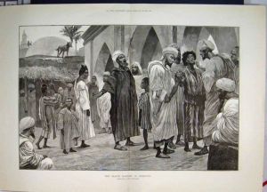 Mercado de esclavos en Marruecos en 1888 - tomado del blog Epistemowikia