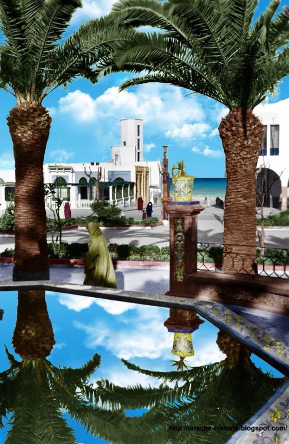Plaza de España en Larache (foto de la web de Houssam Kelai)