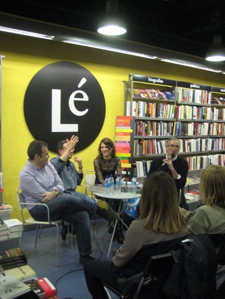 HERMINIA LUQUE durante a presentación de la Generación BiblioCafé en Madrid