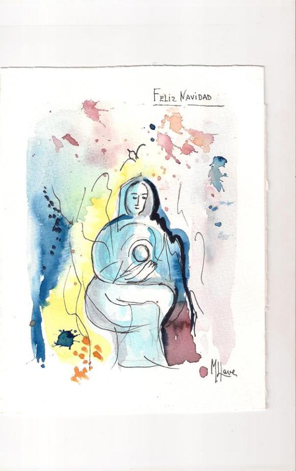 acuarela de la larachense María Llaves Llorca