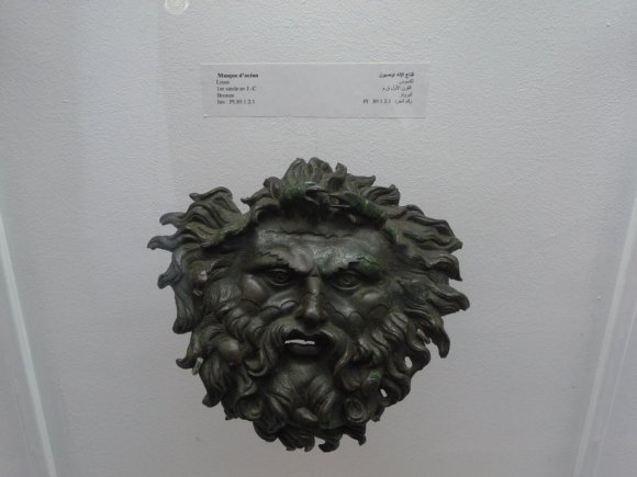 Máscara de "Oceanus" encontrada cerca de Larache, en las ruinas de Lixus