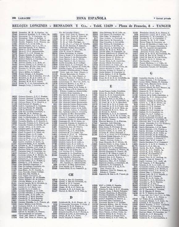 ANUARIO TELEFONICO LARACHE 1956 2