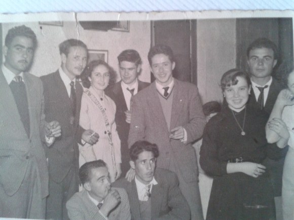 1955 - Miembros de la Peña Mambo de Larache. La dama de honor era Antonia, tía de Jaime Rosendo.