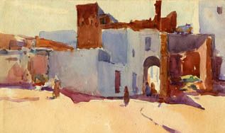 ACUARELA DE MARIANO BERTUCHI