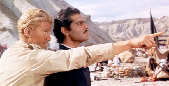 Peter O´Toole y Omar Sharif, en Lawrence de Arabia