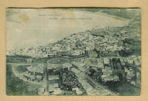 Larache colonial-1928-Vista parcial desde avión