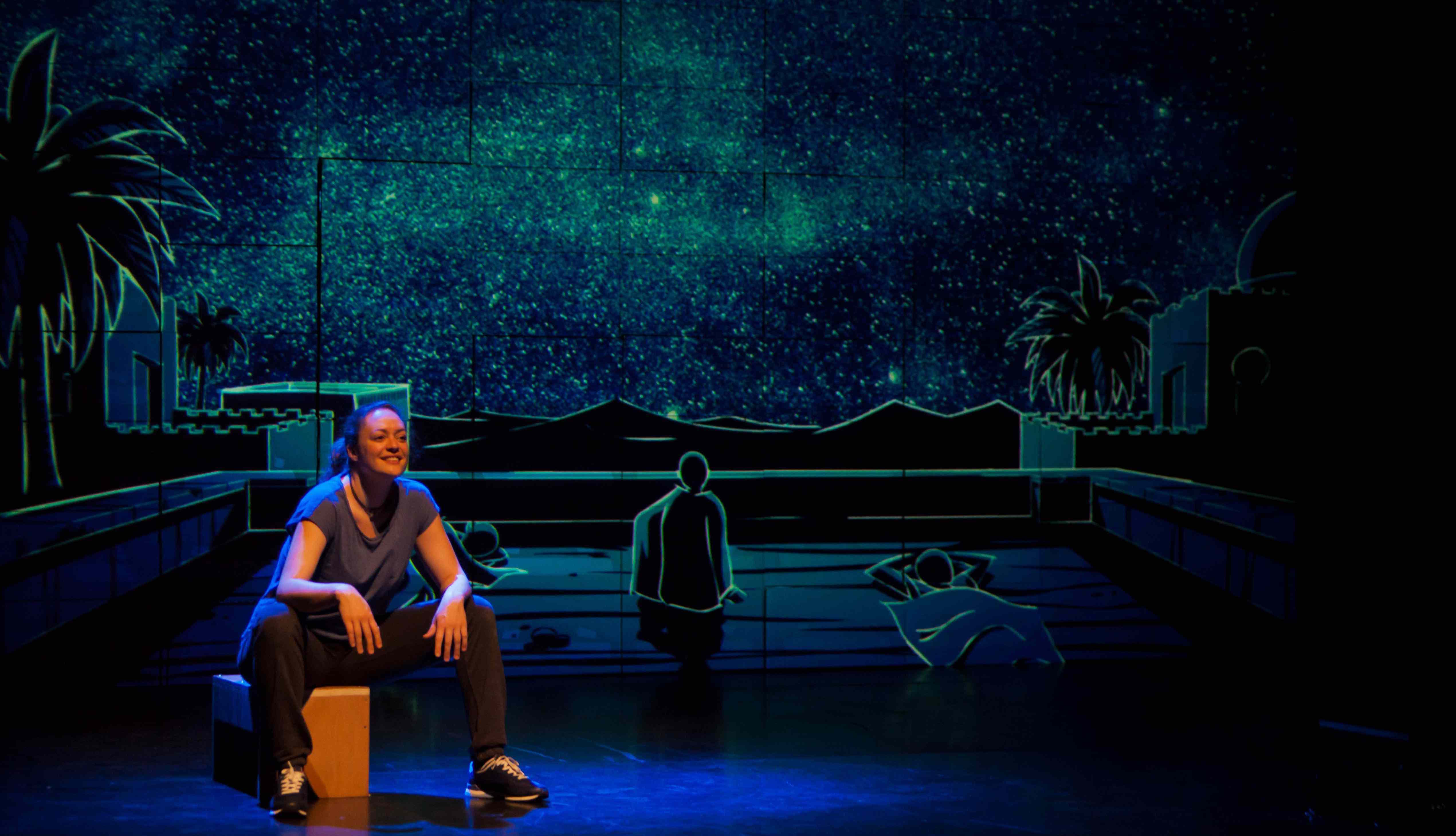 Marta Viera interpretando ME LLAMO SULEIMÁN