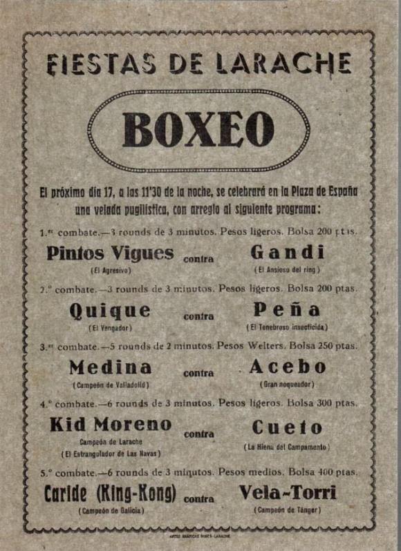 BOXEO en Larache