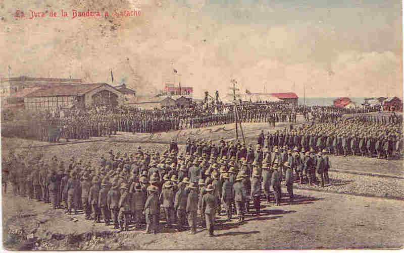 Larache jura de bandera