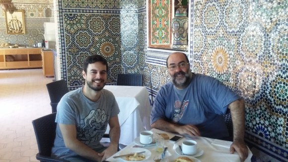 Pablo Barce y César Martínez Herrada en el Hotel Continental
