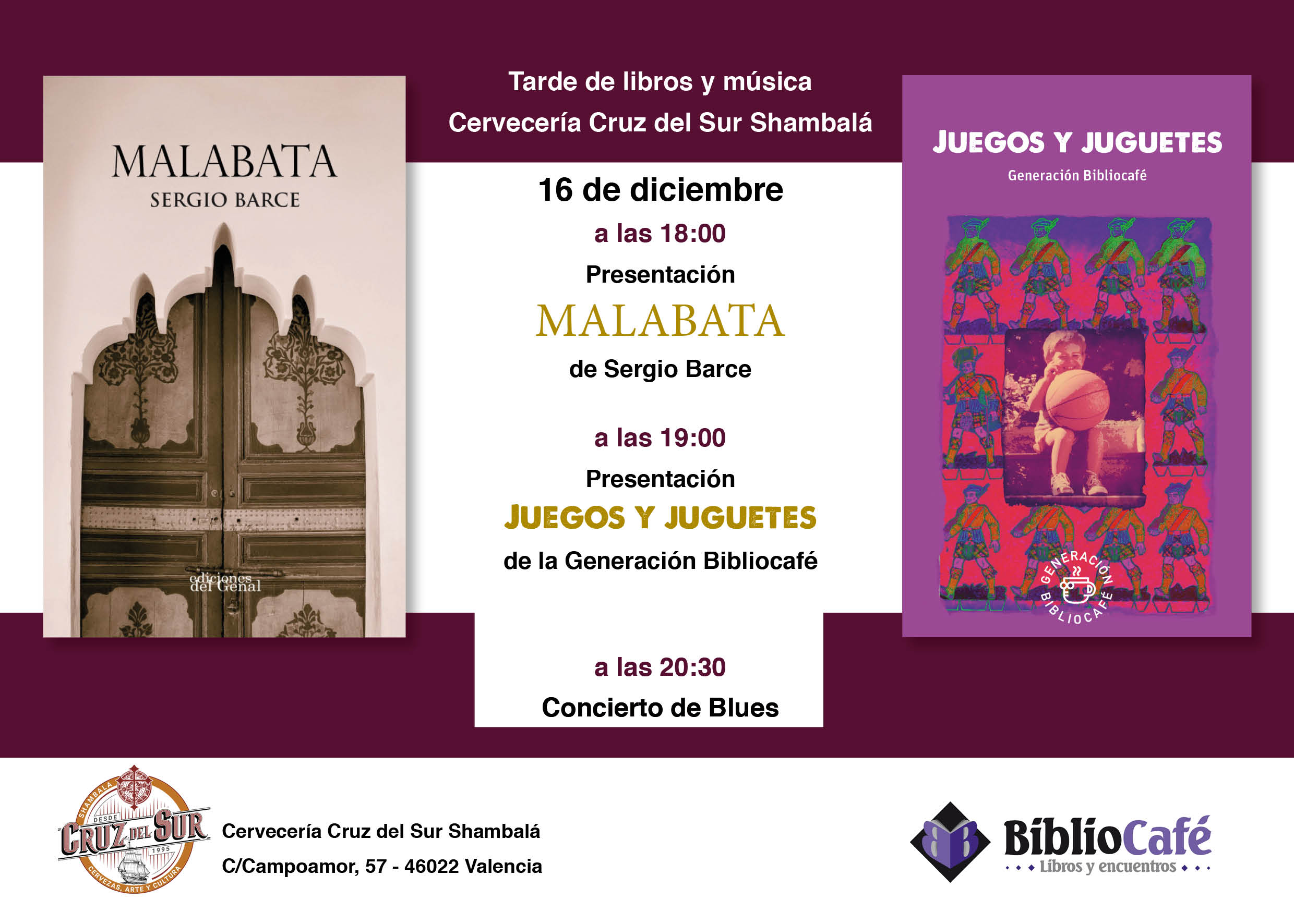 Tarde de letras y muìsica cartel