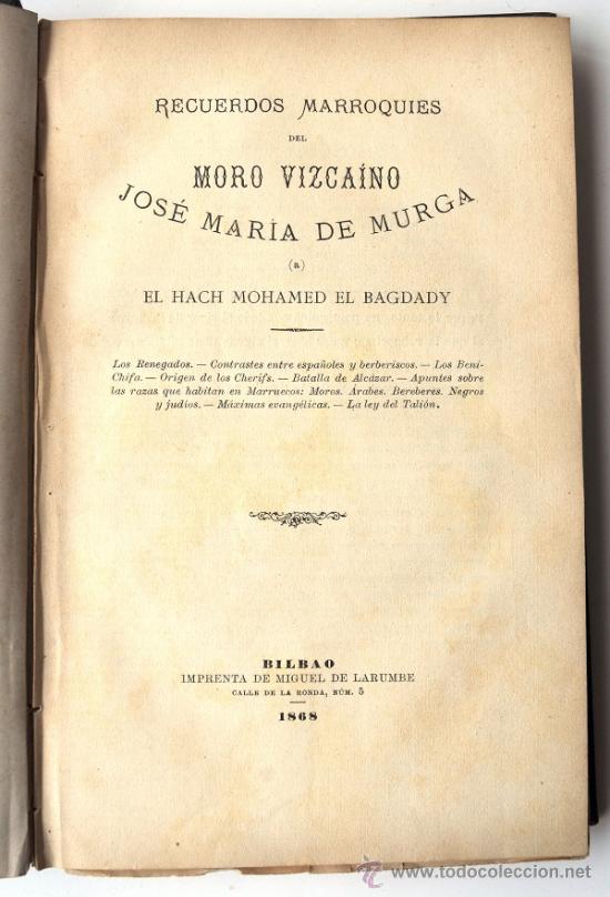 RECUERDOS MARROQUÍES de José María de Murga