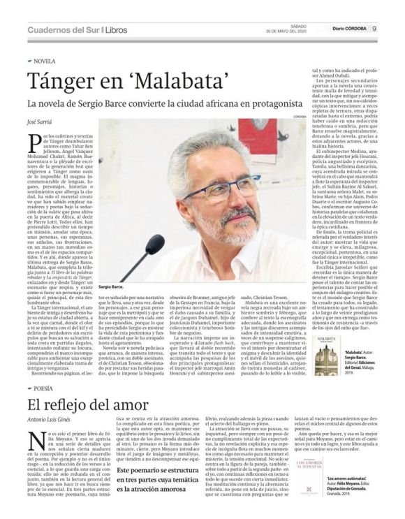 MALABATA en Cuadernos del Sur diario Córdoba