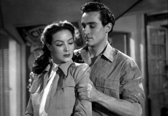 Escena de La corona negra con María Félix y Vittorio Gassman